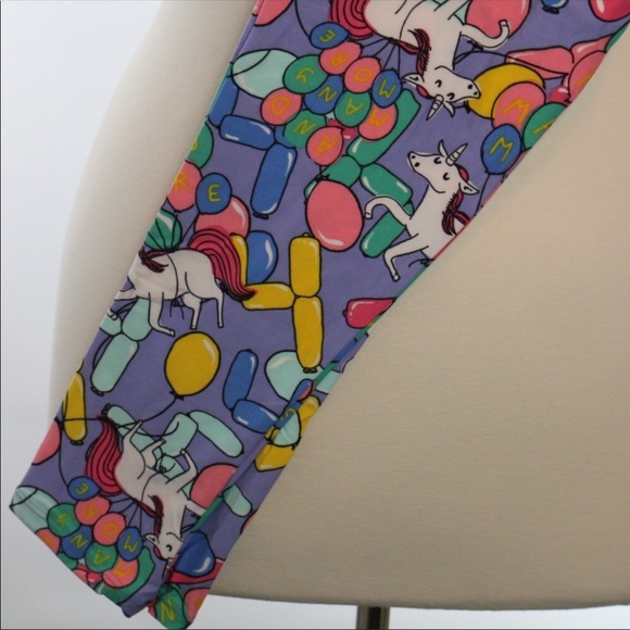 Lularoe Unicorn Birthday Leggings TC - Picture 2 of 6